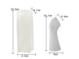 Molde silicona florero mano 